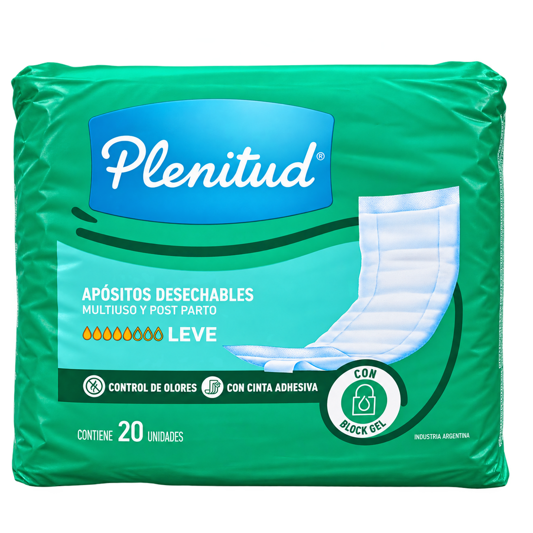 APOSITOS DESECHABLES PLENITUD 20 UNIDADES-FOTO1_1080x1080 Plenitud apósitos desechables - Imagen 1