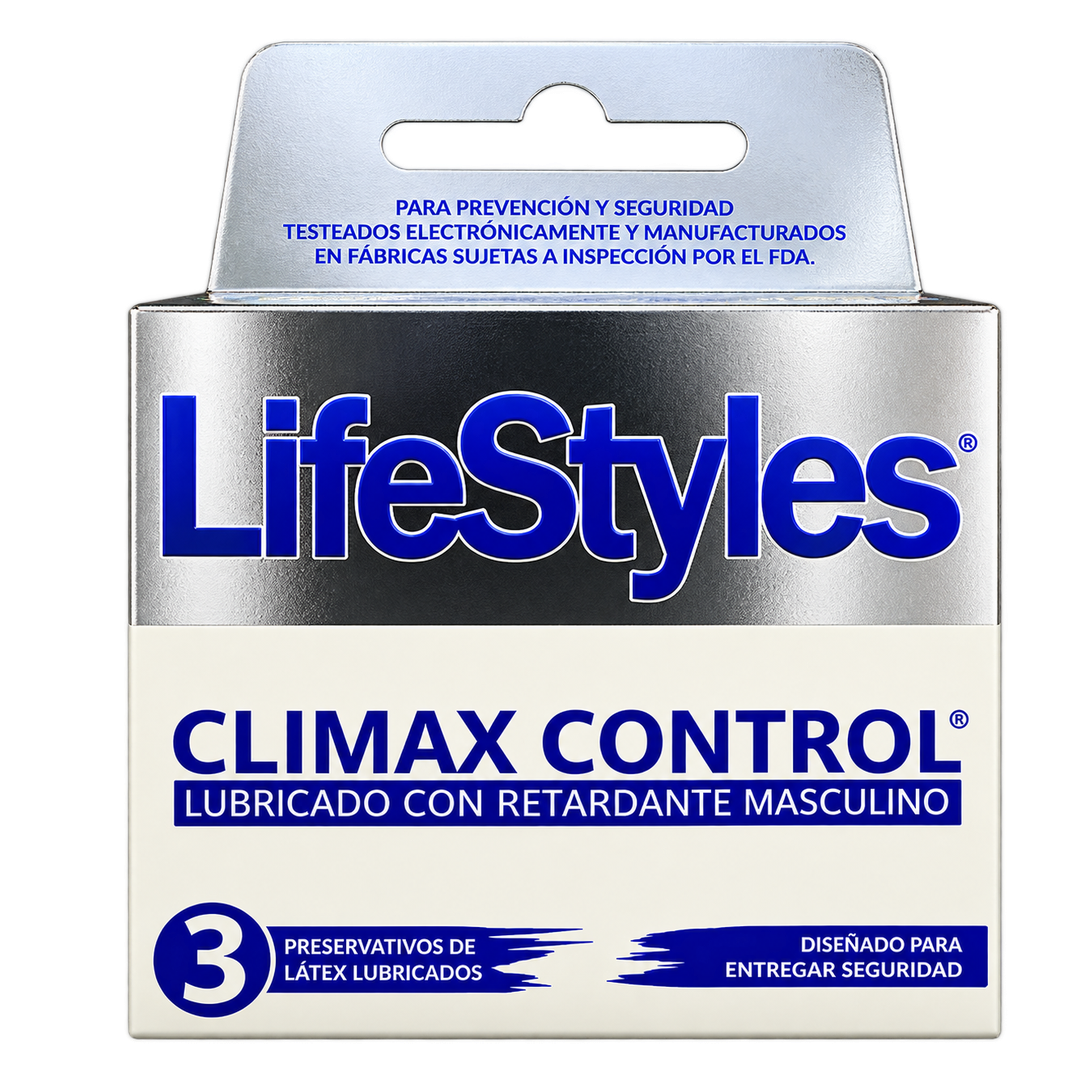 CONDONES LIFESTYLES CLIMAX CONTROL 3 UNIDADES-FOTO1(1) Life Styles Climax control - Imagen 1